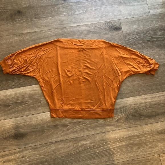 Simply Vera Vera Wang Dolman Sleeve Orange Boatneck Sweater Size Large - Picture 4 of 13